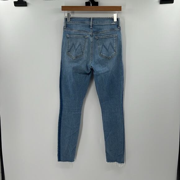 Mother Stunner Zip Ankle Step Fray Jeans - Light Kitty Racer - 26 - Picture 10 of 10